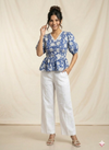 Indigo Bloom Sanganeri Co-ord Set