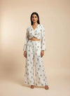 Ivory Bloom Twist Co-Ord Set