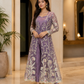 Lavender Embroidered Jumpsuit Set