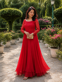 Ruby Red Flare Suit