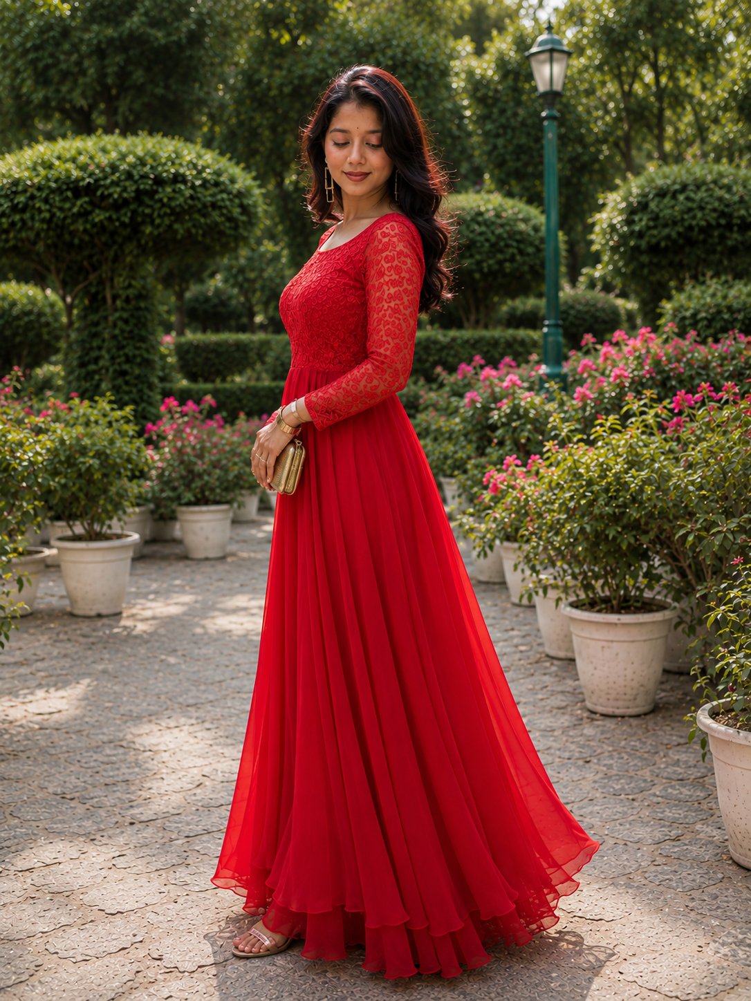 Ruby Red Flare Suit