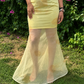 Pastel Yellow Organza Co-Ord Set