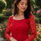 Ruby Red Flare Suit