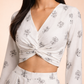 Ivory Bloom Twist Co-Ord Set