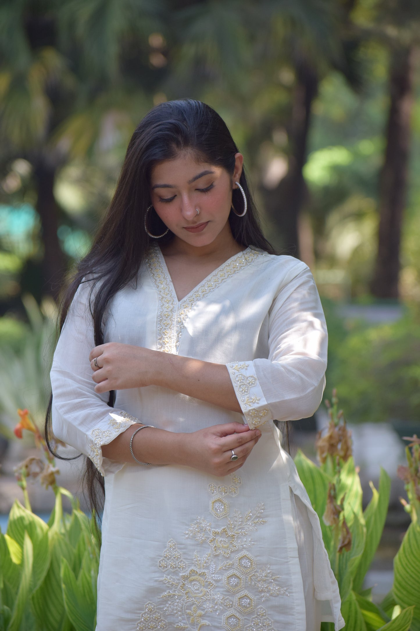 Pearl Embroidery Co-ord Set