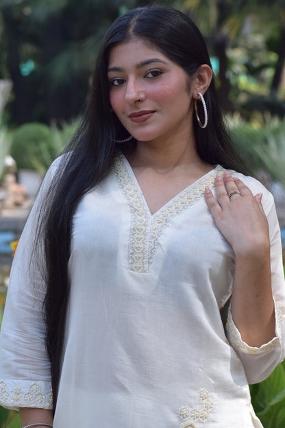 Pearl Embroidery Co-ord Set
