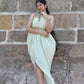 Sea Green One-Shoulder  Dress
