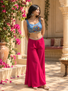 Denim Georgette Palazzo Set