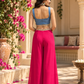 Denim Georgette Palazzo Set