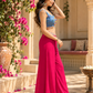 Denim Georgette Palazzo Set
