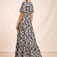 Midnight Bloom Rayon Cotton Dress