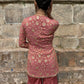 Pink Embroidered Jacket Set