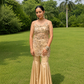 Net Embroidery Sharara Set