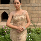 Net Embroidery Sharara Set