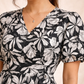 Midnight Bloom Rayon Cotton Dress