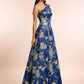 Ocean Bloom One-Shoulder Dress