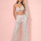 Moonlight Glam One-Shoulder Sequin Co-Ord Set