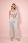 Moonlight Glam One-Shoulder Sequin Co-Ord Set