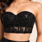 Midnight Sparkle Strapless Sequin Co-Ord Set