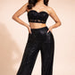 Midnight Sparkle Strapless Sequin Co-Ord Set