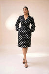 Black Pearl Polka Dress