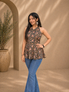 Masakali Backless Halter Floral Kurti